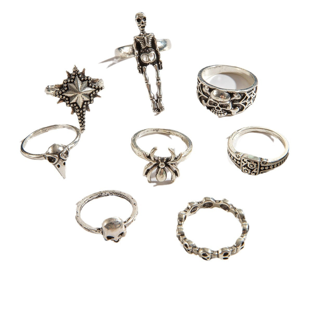 Wholesale  Skull Ring suit Punk  Ring
