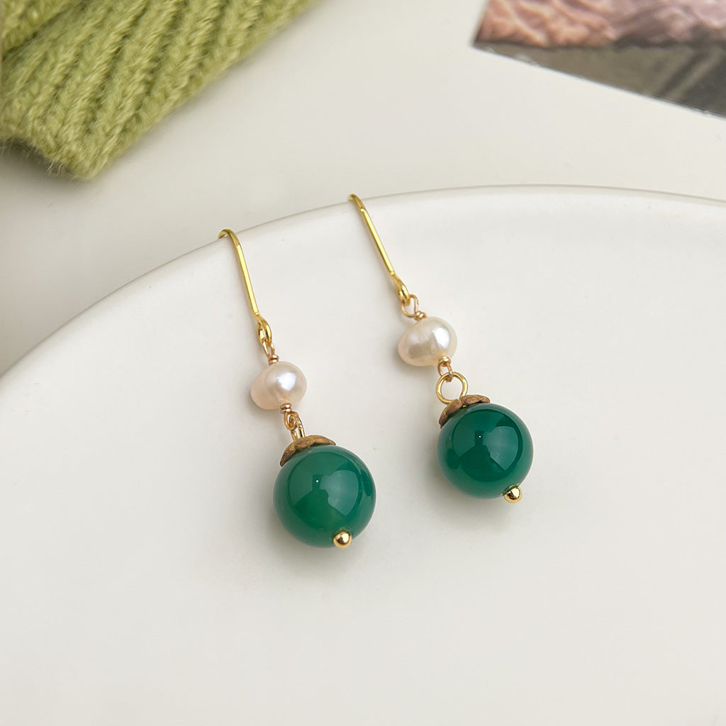 Wholesale  oil drop flower earrings