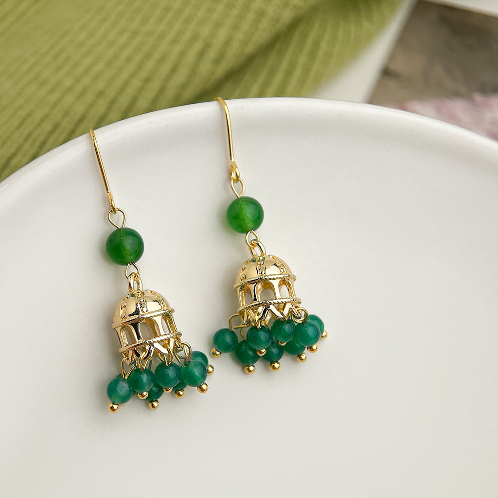 Wholesale  oil drop flower earrings