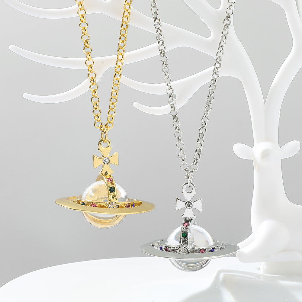 Wholesale Diamond Planet Three-dimensional Necklaces ACC-NE-Zhuox002