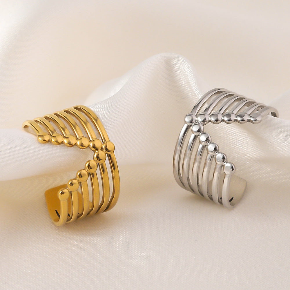 Wholesale titanium steel irregular ring