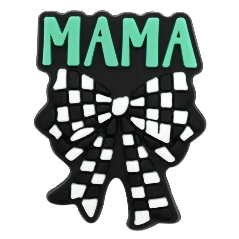 Wholesale  Random 100pcs Mother Series PVC Soft Rubber Shoe Buckle Decoration