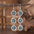 Wholesale  retro small flower turquoise earrings bracelet