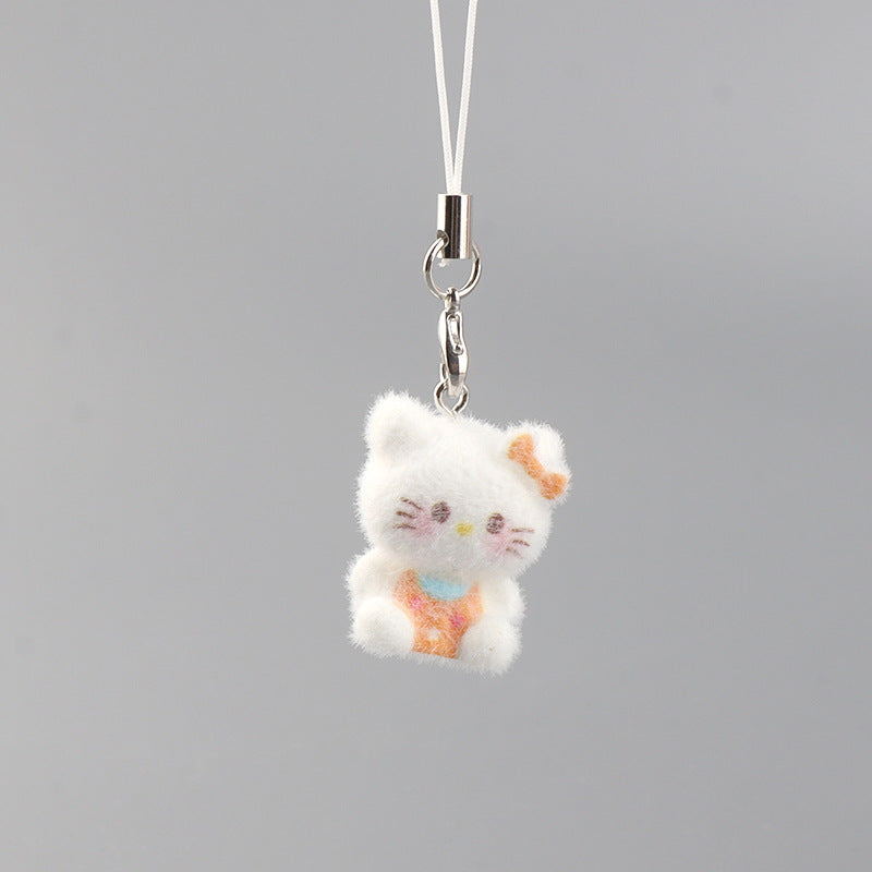 Wholesale Three-Dimensional Cat Pendant Keychains