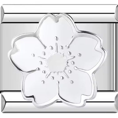 Wholesale Italian Charm Bracelet 9mm DIY Splicing Peach Blossom Black Cat Stainless Steel Composable Bracelet