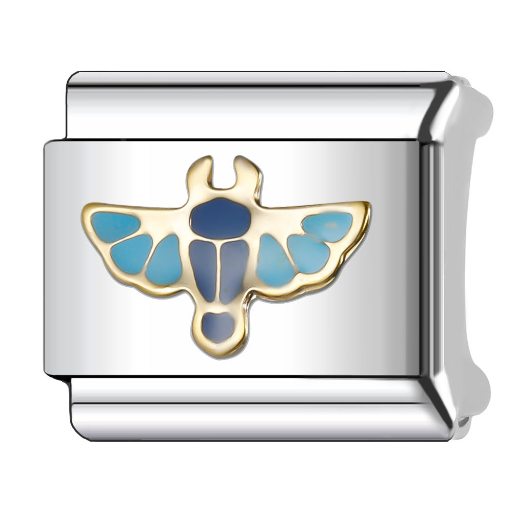 Wholesale Italian Charm Bracelet 9mm DIY Splicing Animal Style Stainless Steel Composable Bracelet