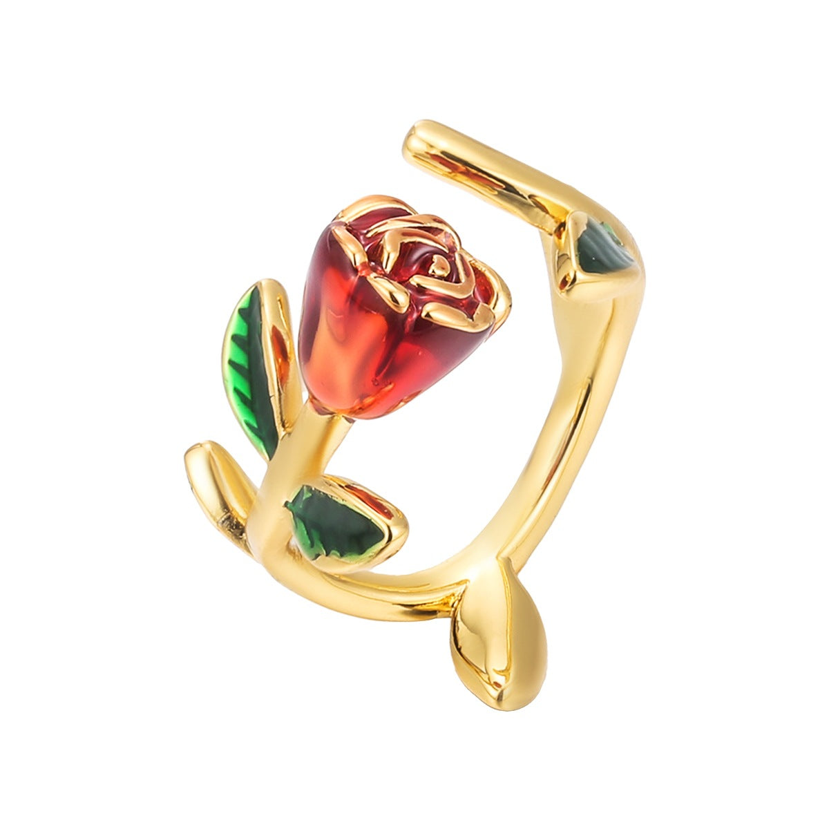 Wholesale  Retro Romantic Rose Flower Ring