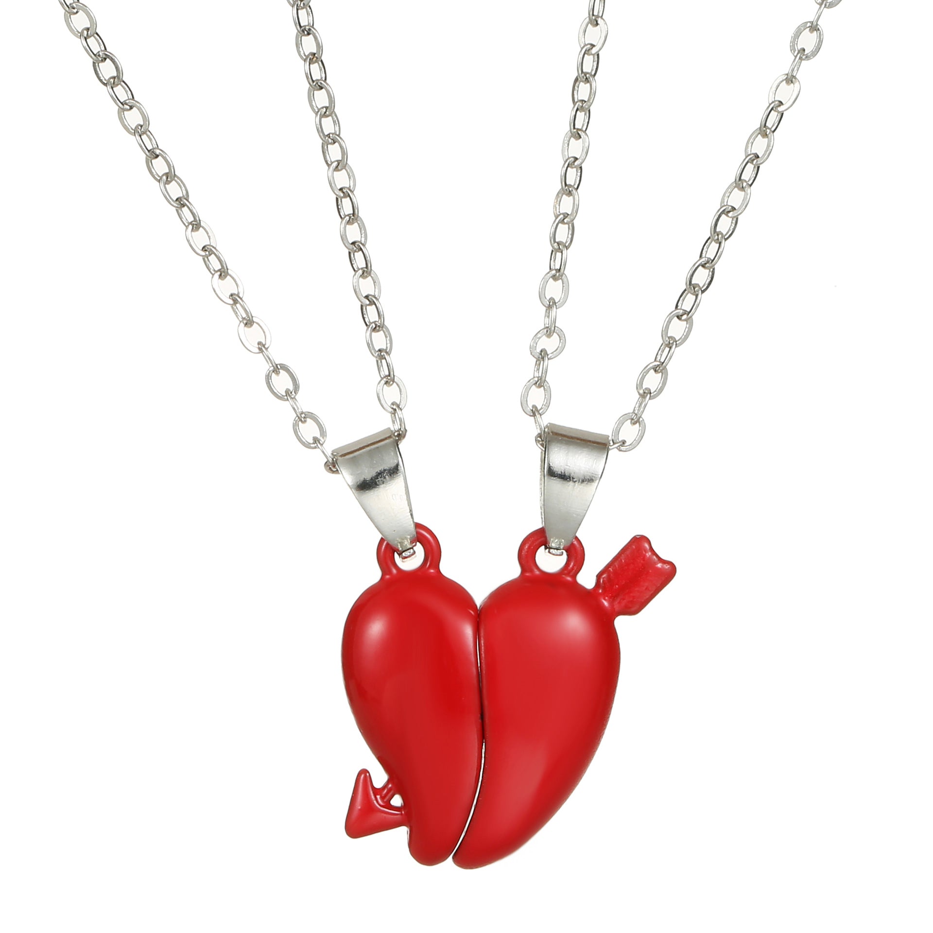 Wholesale  Angel wings magnet love pendant Valentine' s Day necklace clavicle chain