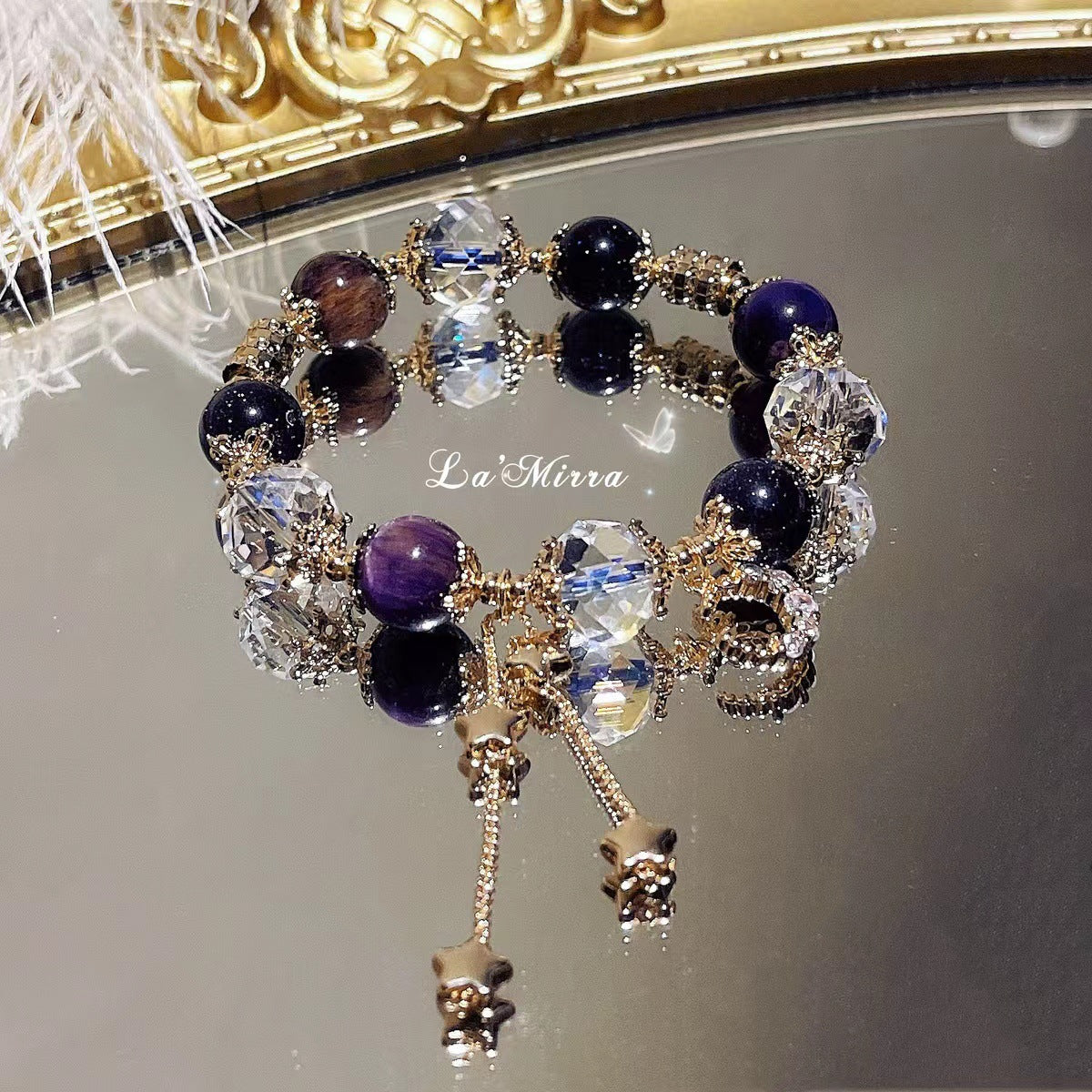 Wholesale Light Luxury Natural Stone Crystal Bracelet ACC-BT-Zhuox004