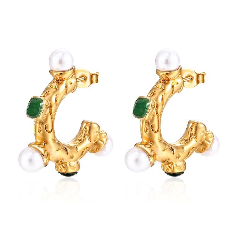 Wholesale  sticky diamond stainless steel earrings