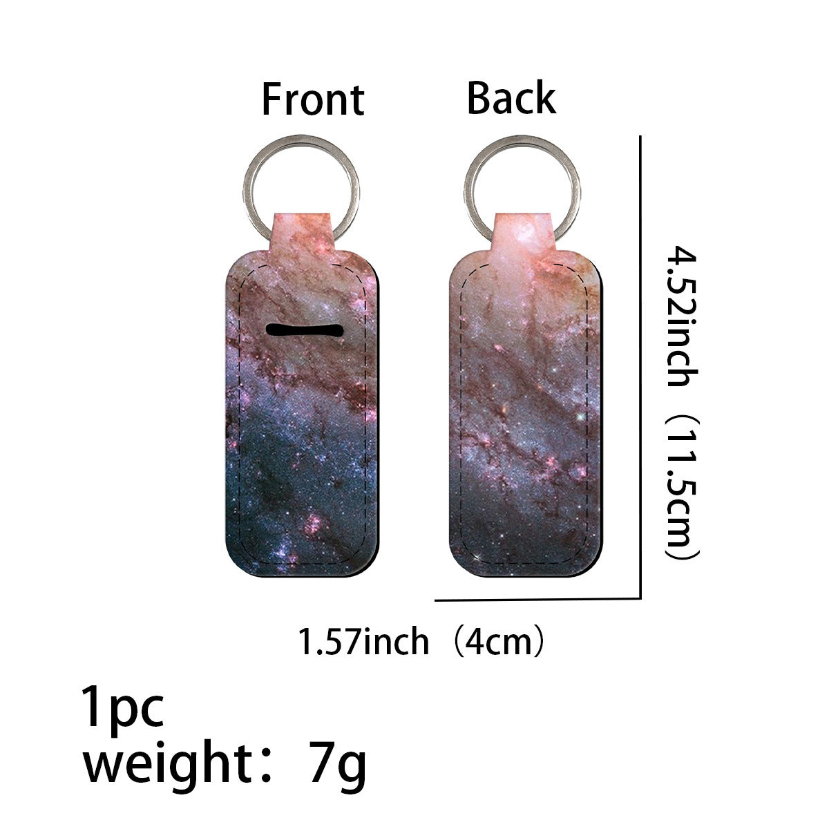 Wholesale 6pcs Marble Pattern Lipstick Set Keychain