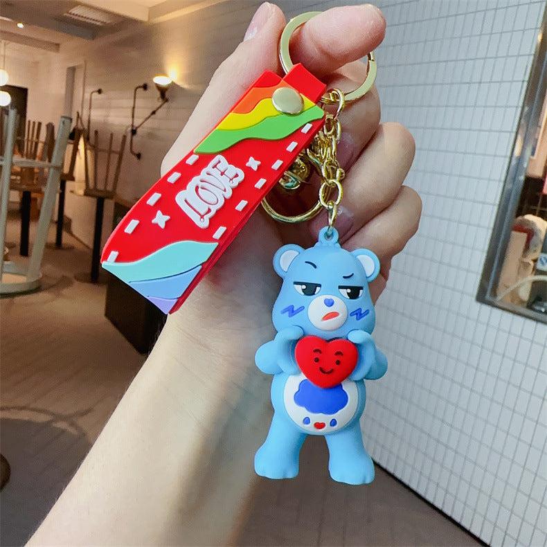 Wholesale Cartoon PVC Soft Glue Cute Keychain ACCVIP-KC-YueWei004