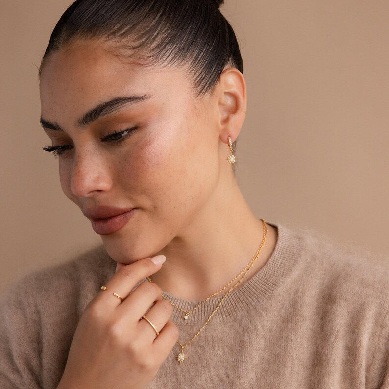 Wholesale Minimalist Double-Layered Copper Clavicle Necklace with Zirconia