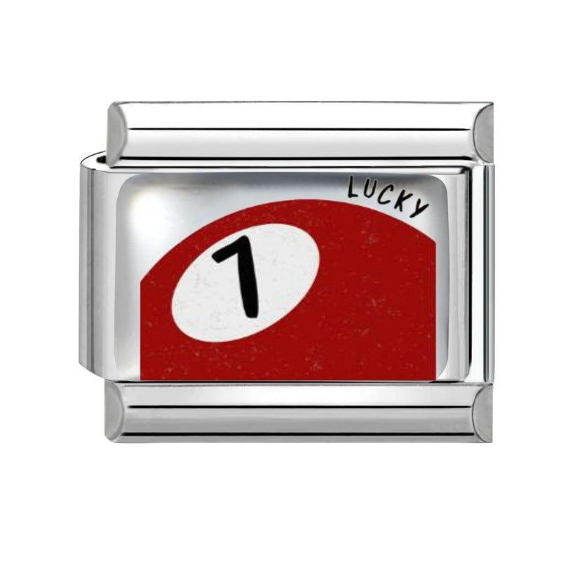 Wholesale 9mm Italian Charm Starter Bracelets DIY square Single Section Creative Stainless Steel Composable Bracelet