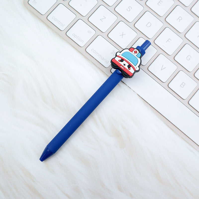 Wholesale  Cartoon PVC Creative Solid Color Doctor Medical 0.5 Pen Press Gel Pen