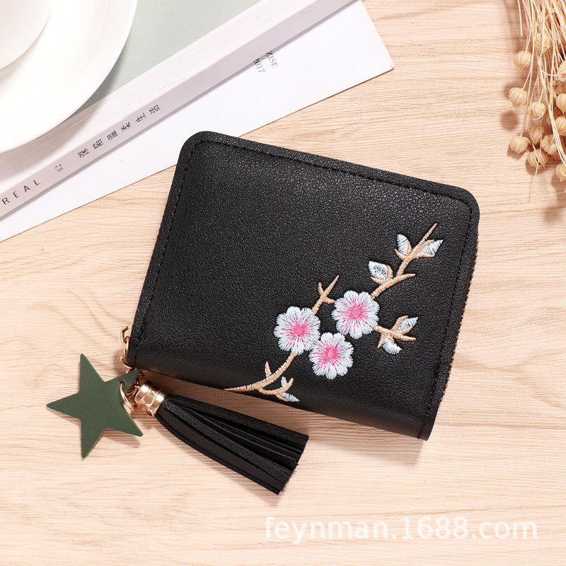 Wholesale PU faux leather card holder short wallet