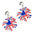 Wholesale American Independence Day fireworks acrylic earrings