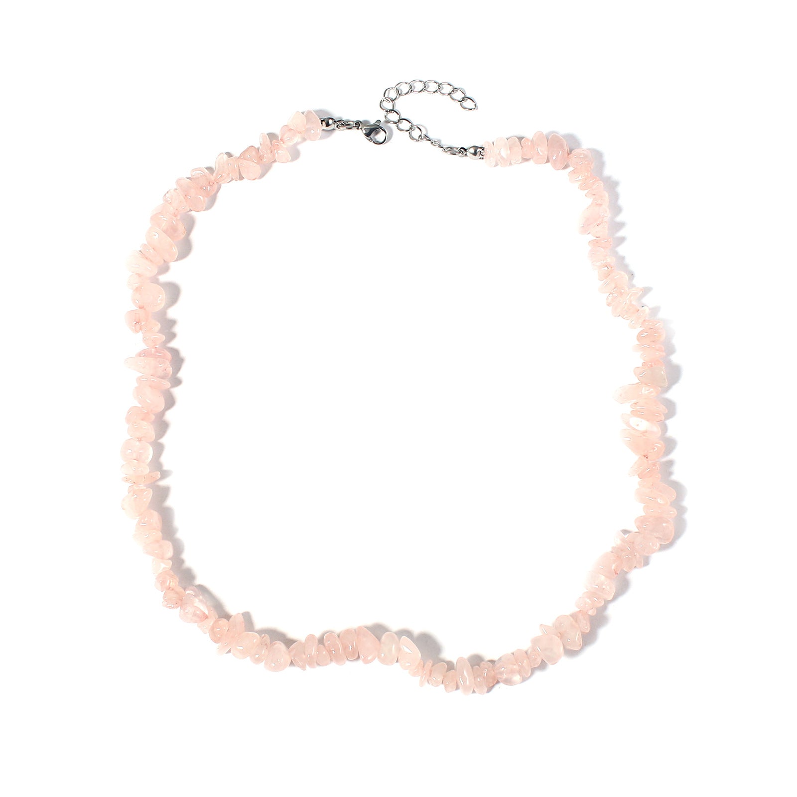 Wholesale natural irregular crystal gravel necklace