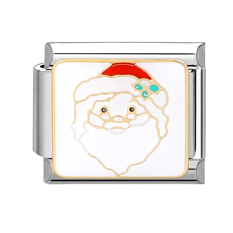 Wholesale Italian Charm Bracelet 9mm DIY Splicing Christmas Stainless Steel Composable Bracelet