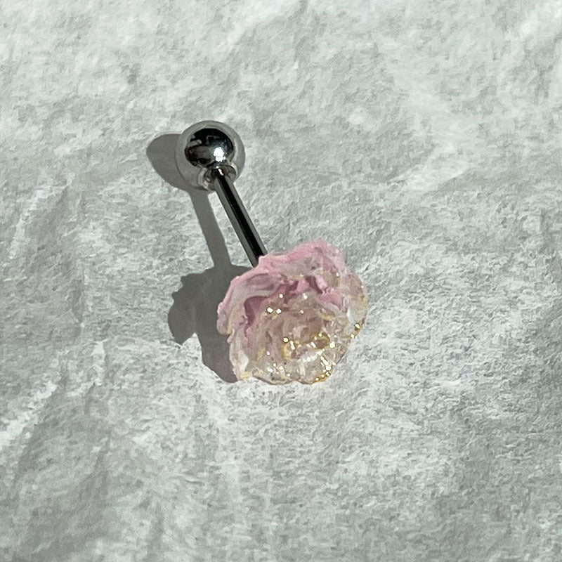 Wholesale Camellia Gold Foil Earrings