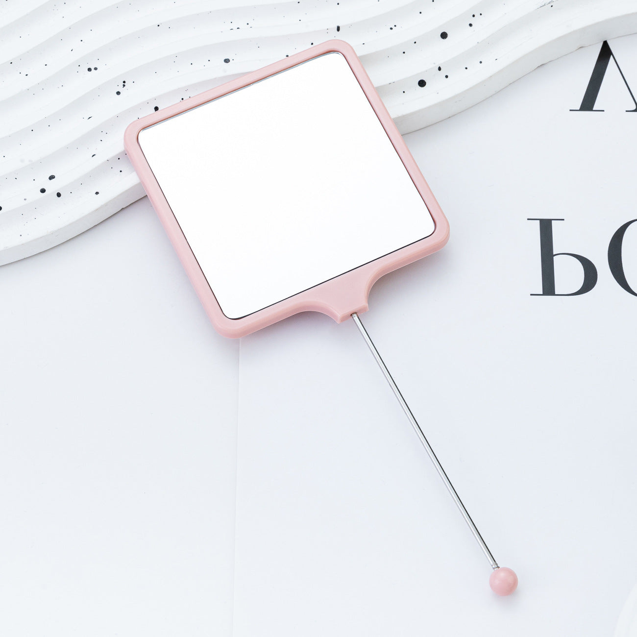 Wholesale  Beadable Mini Mirror DIY Beaded Handheld Mirror