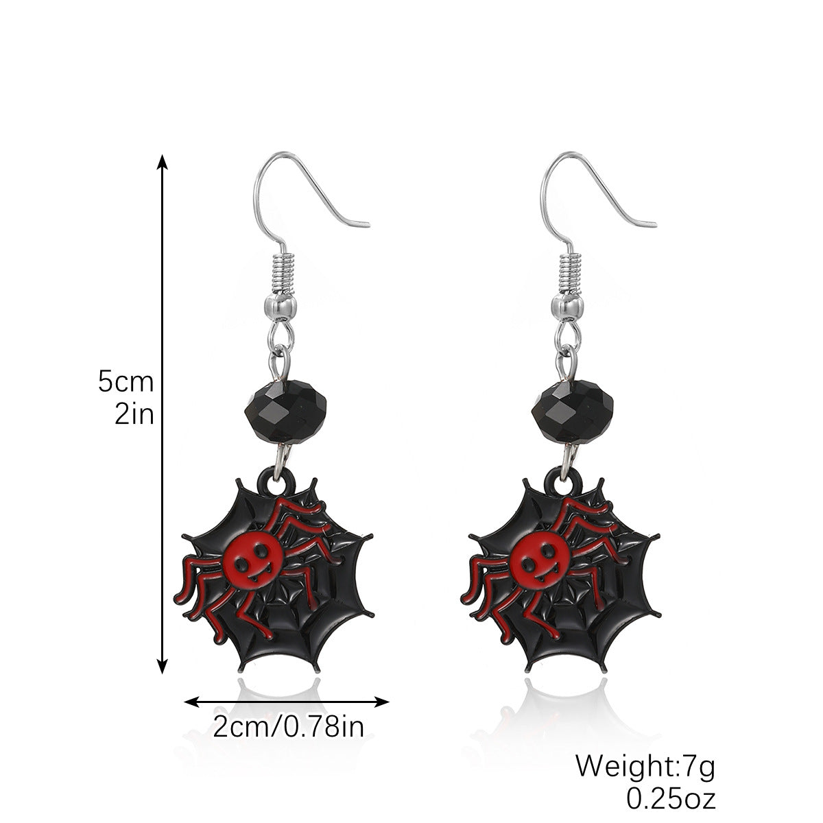 Wholesale  Skull Diablo Earrings  Diamond-encrusted Alloy Halloween Earrings
