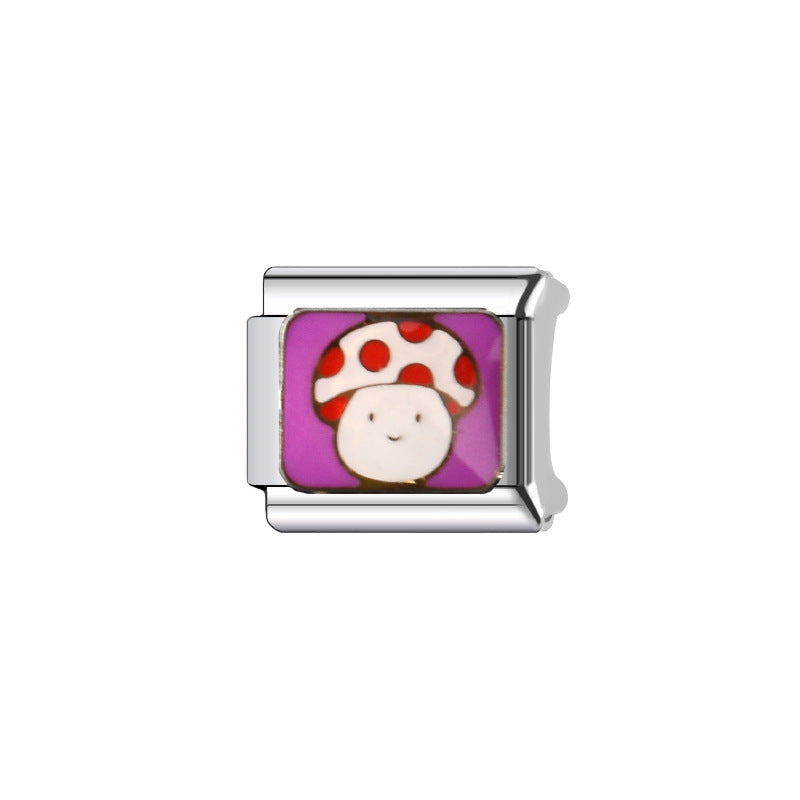 Wholesale Italian Charm Bracelet 9mm DIY Splicing Cute Creative Stainless Steel Composable Bracelet