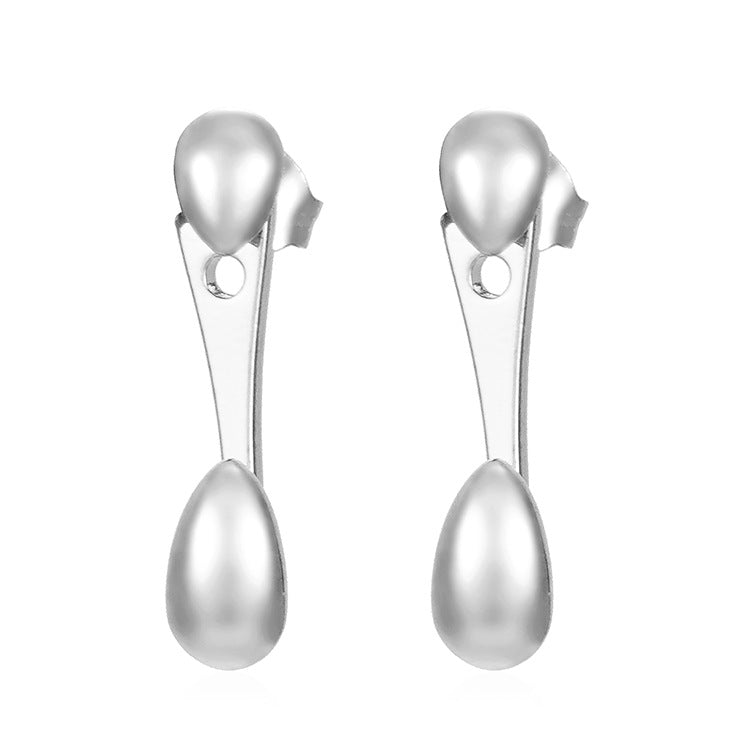 Wholesale Bean Drop Stainless Steel Earrings ACC-ES-MuShan066