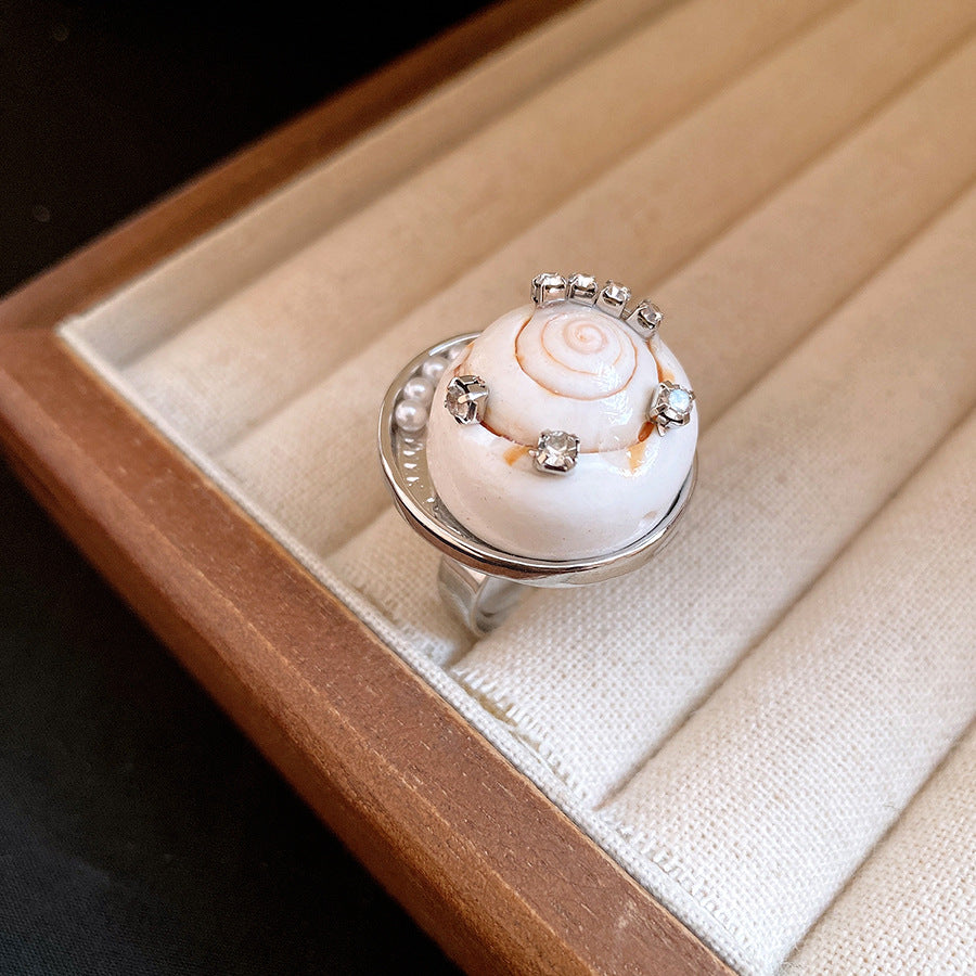 Wholesale Silver Shell Boho Open Ring,  Fashion Jewelry for Women Gift
