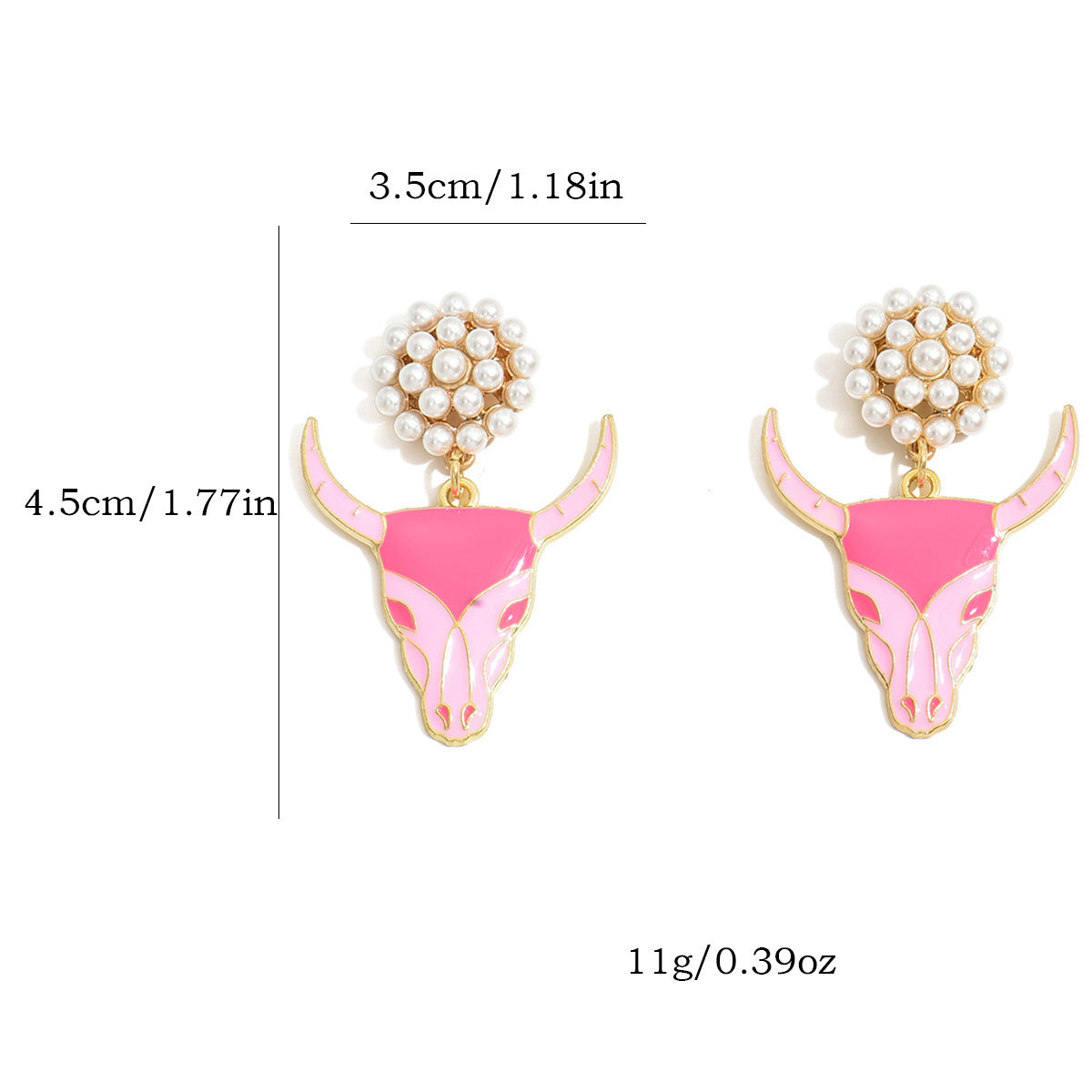 Wholesale  western Denim alloy oil drop jewelry earrings