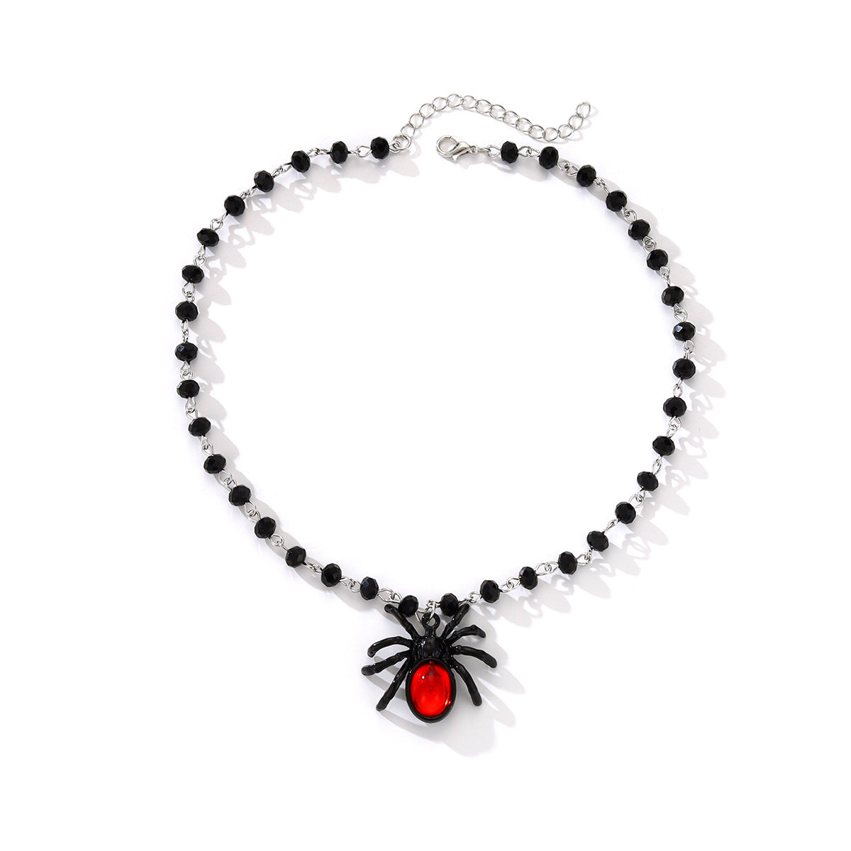 Großhandel Gothic Style Kreative mehrschichtige Spinnenkristallkette