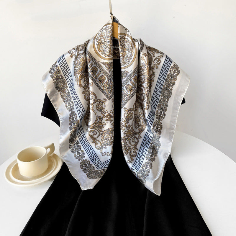 Wholesale 90* 90cm ladies large square silk scarf