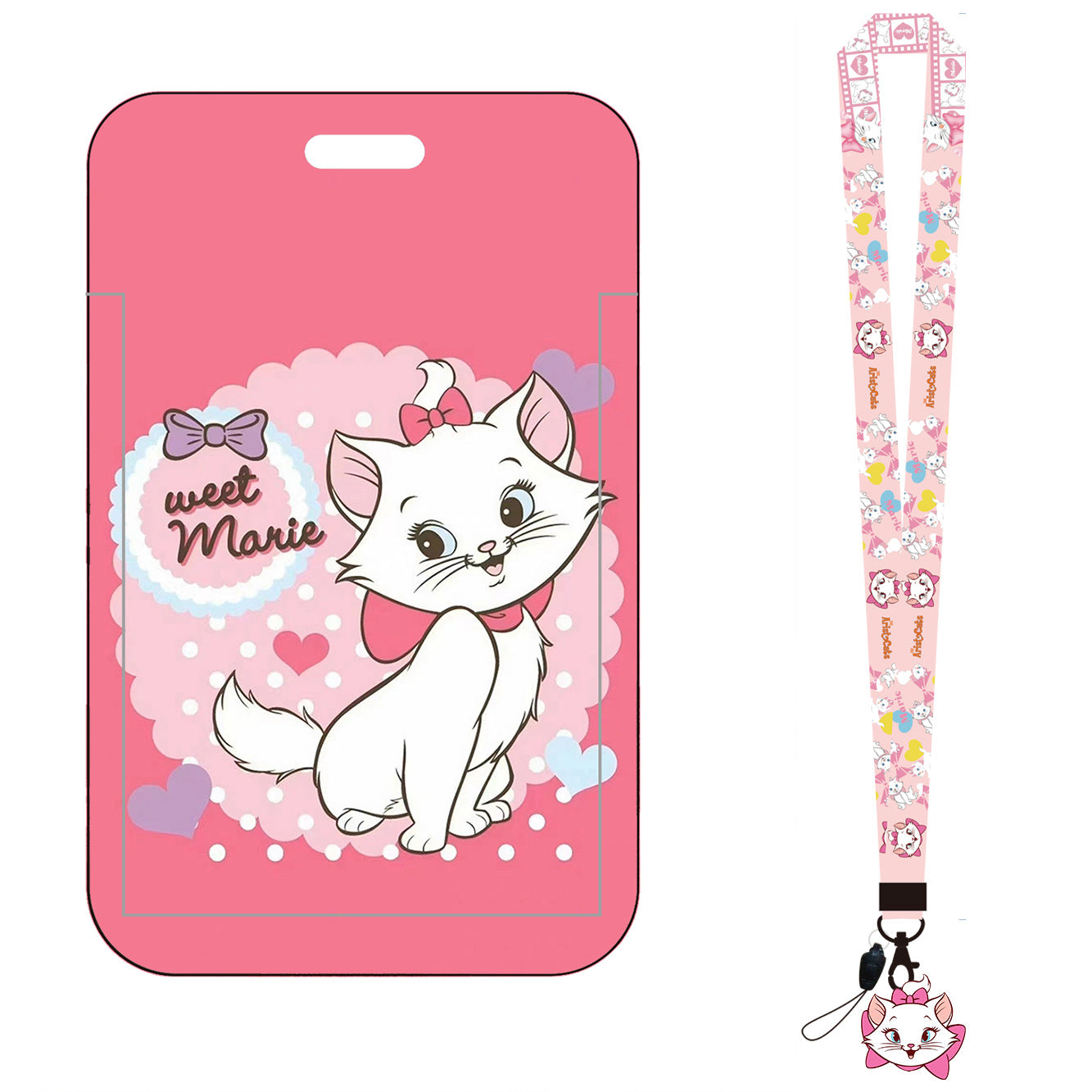 Wholesale Cartoon Children Cat Card Holder Style Long Lanyard Keychain ACCVIP-KC-AShi001
