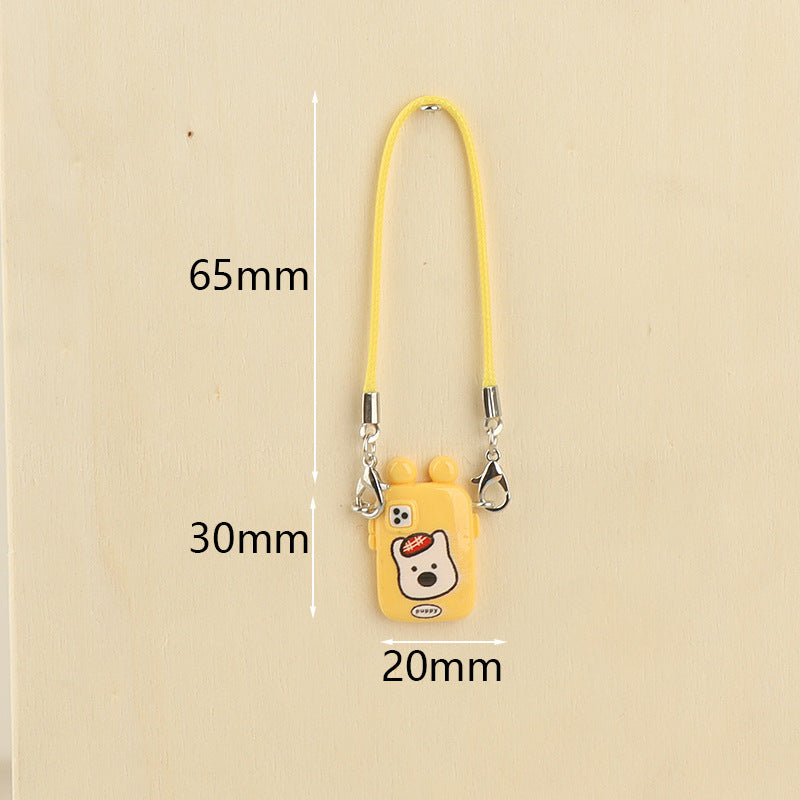 Wholesale Cute cartoon mini mobile phone pendant doll accessories