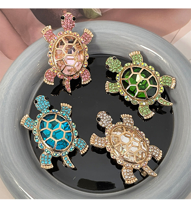 Wholesale Full Diamond Turtle Brooch ACC-BCH-Jicai001