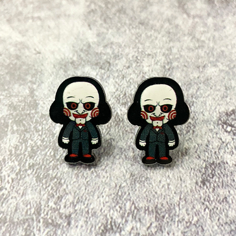 Wholesale Halloween Horror Acrylic Earrings ACCVIP-ES-XinChuan001