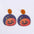 Wholesale Halloween square stud acrylic earrings