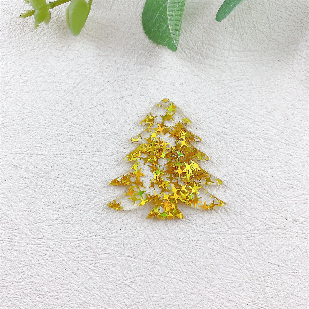 Wholesale 10pcs Acrylic Glitter Color Christmas  Pendant