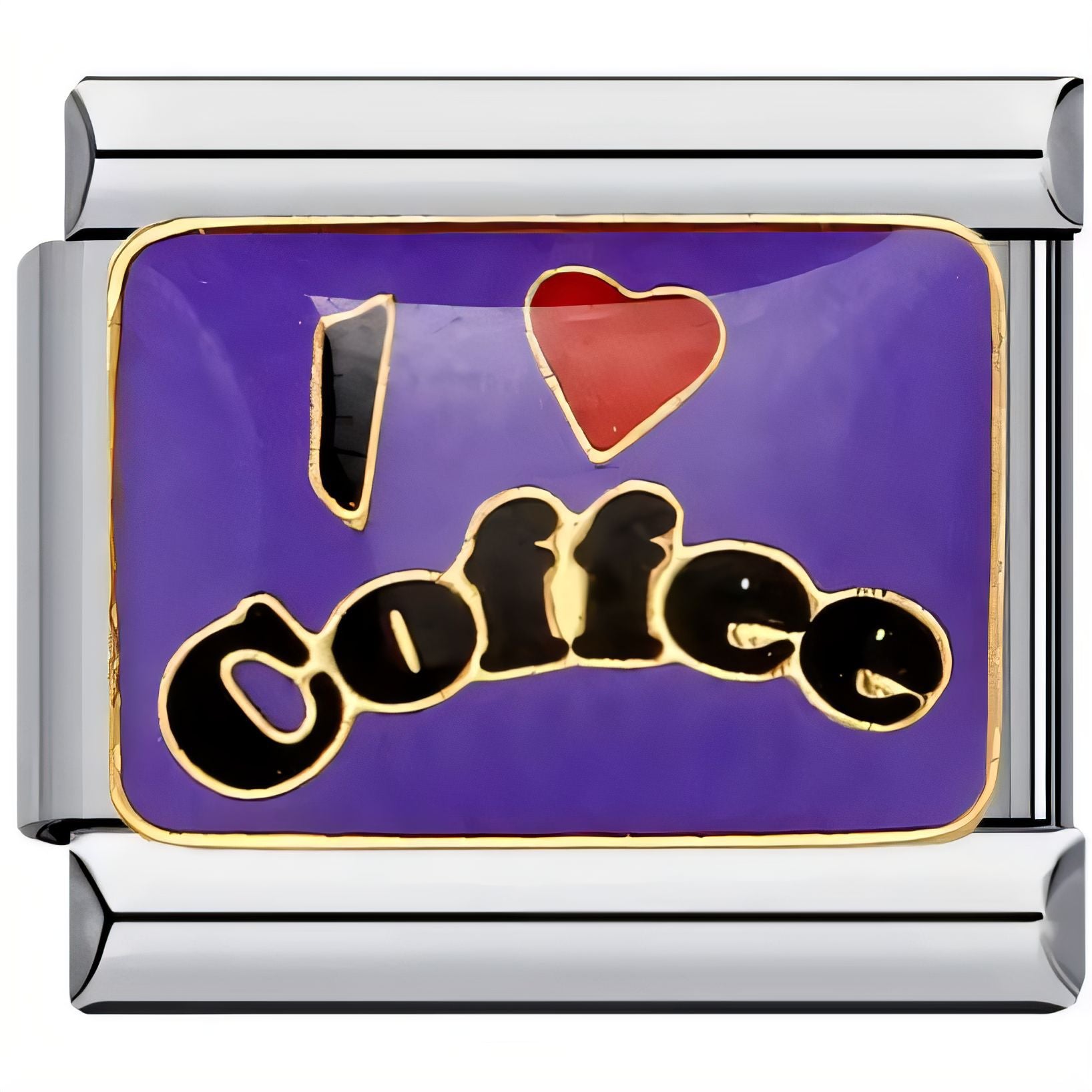 Wholesale  Italian Charm Bracelet 9mm DIY Cartoon Heart Letter   Creative Stainless Steel Composable Bracelet