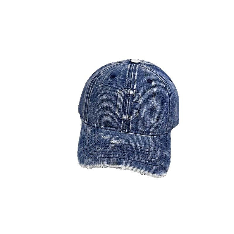 Wholesale Washed denim C letter baseball cap hat