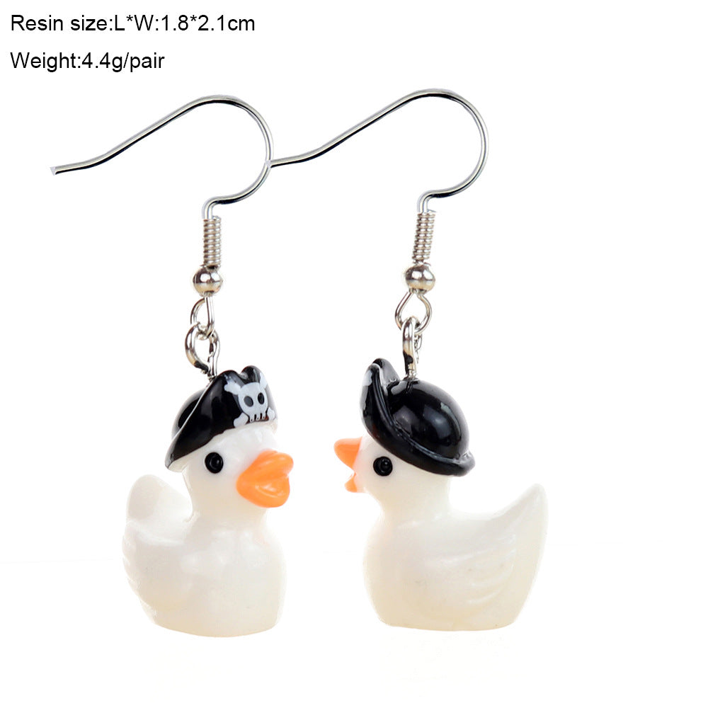 Wholesale  Cute Three-Dimensional Cartoon Halloween Ghost Earrings