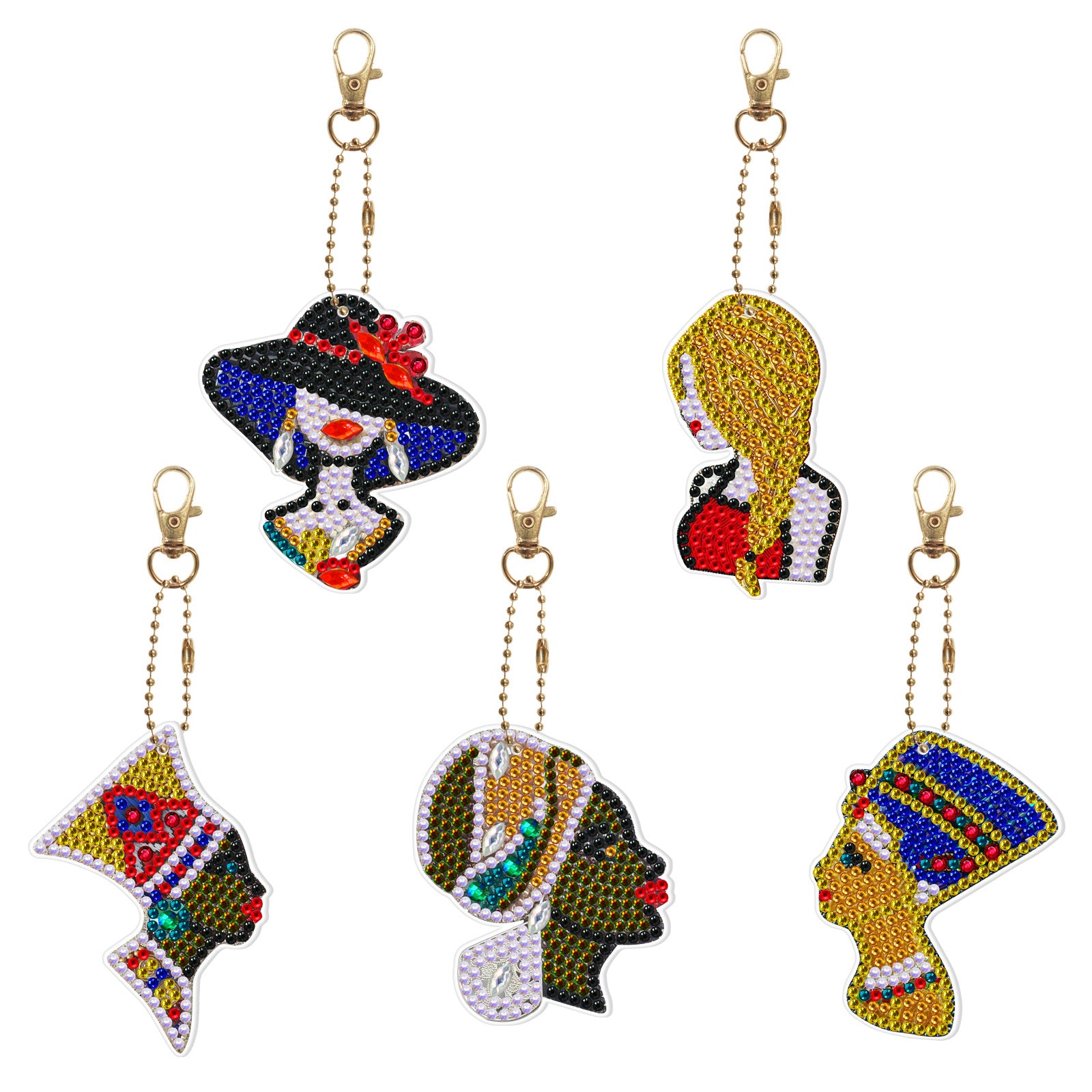 Wholesale Christmas Keychain Handmade Diamond Easter Key Chain ACC-KC-PengDao001