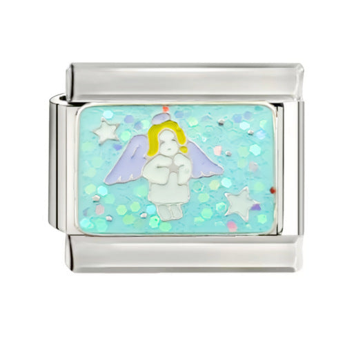 Wholesale 9mm Italian Charm Starter Bracelets DIY square Single Section Creative Stainless Steel Composable Bracelet