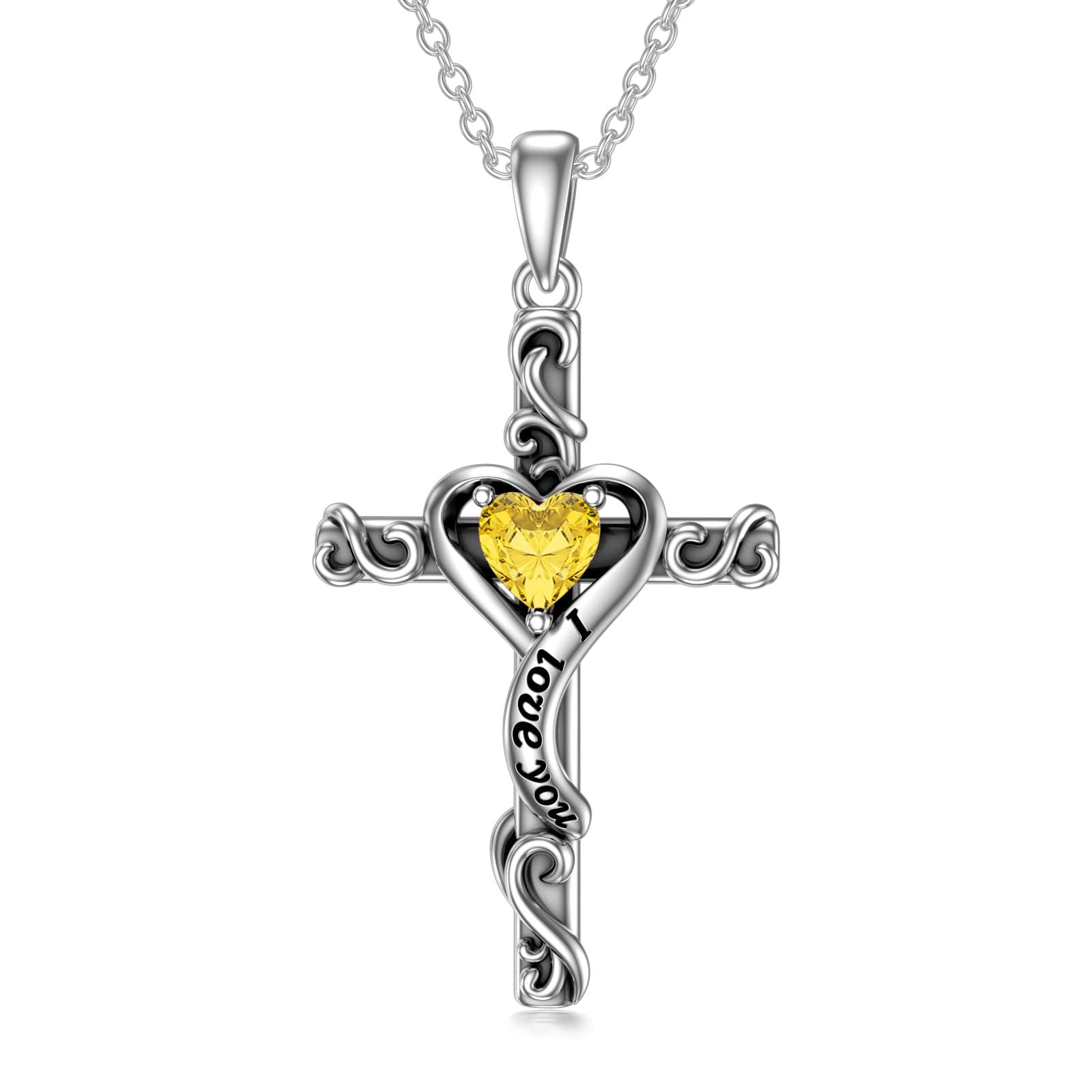 Wholesale Cross I Love You Pendant Necklace