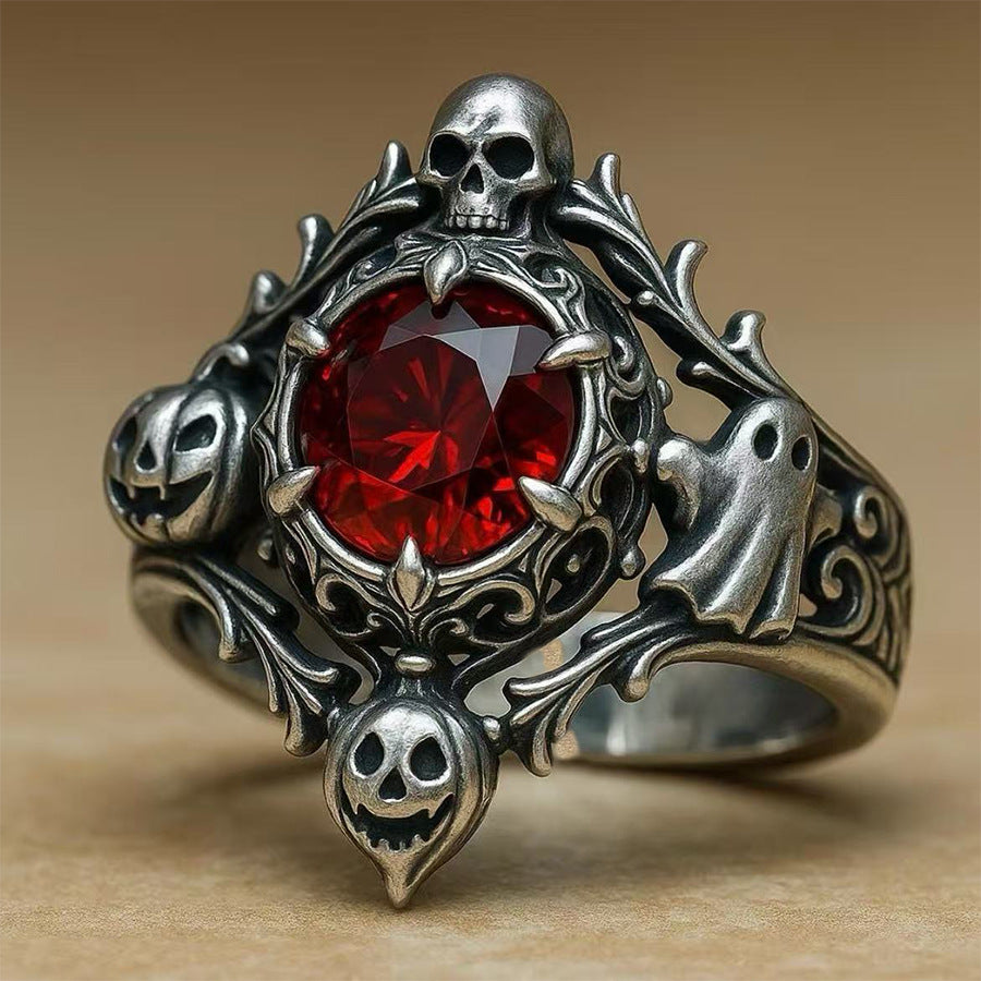 Wholesale  Pumpkin Skull Hollow Ring Unisex Jewelry Accessory for Party Boutique Resale