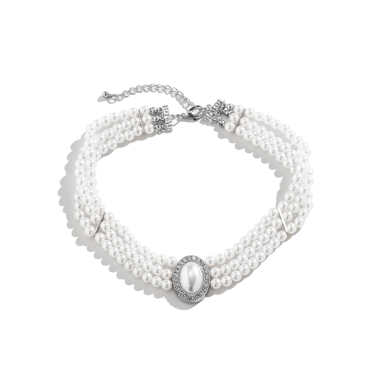 Wholesale Light Luxury Necklaces Short Necklace Turquoise Beaded Necklaces ACC-NE-XueRou006