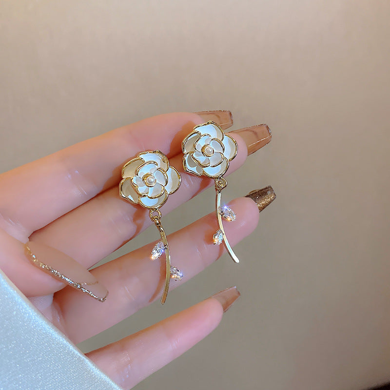 Wholesale 925 Silver Needle Vintage Pearl Earrings ACC-ES-Hank007