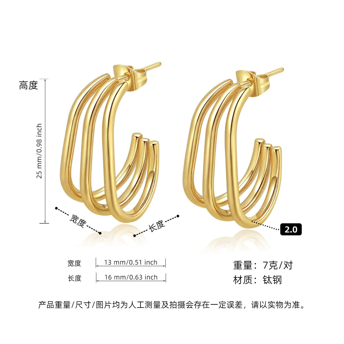 Wholesale Titanium steel earrings