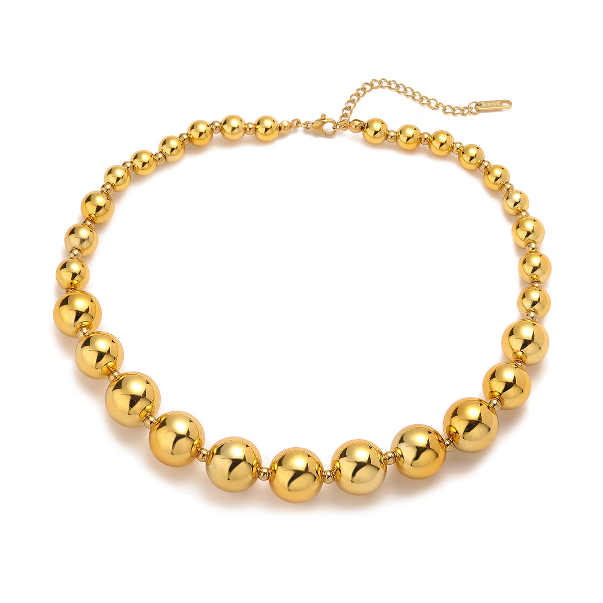 Wholesale 18K Gold Plated Lucky Bead Necklace