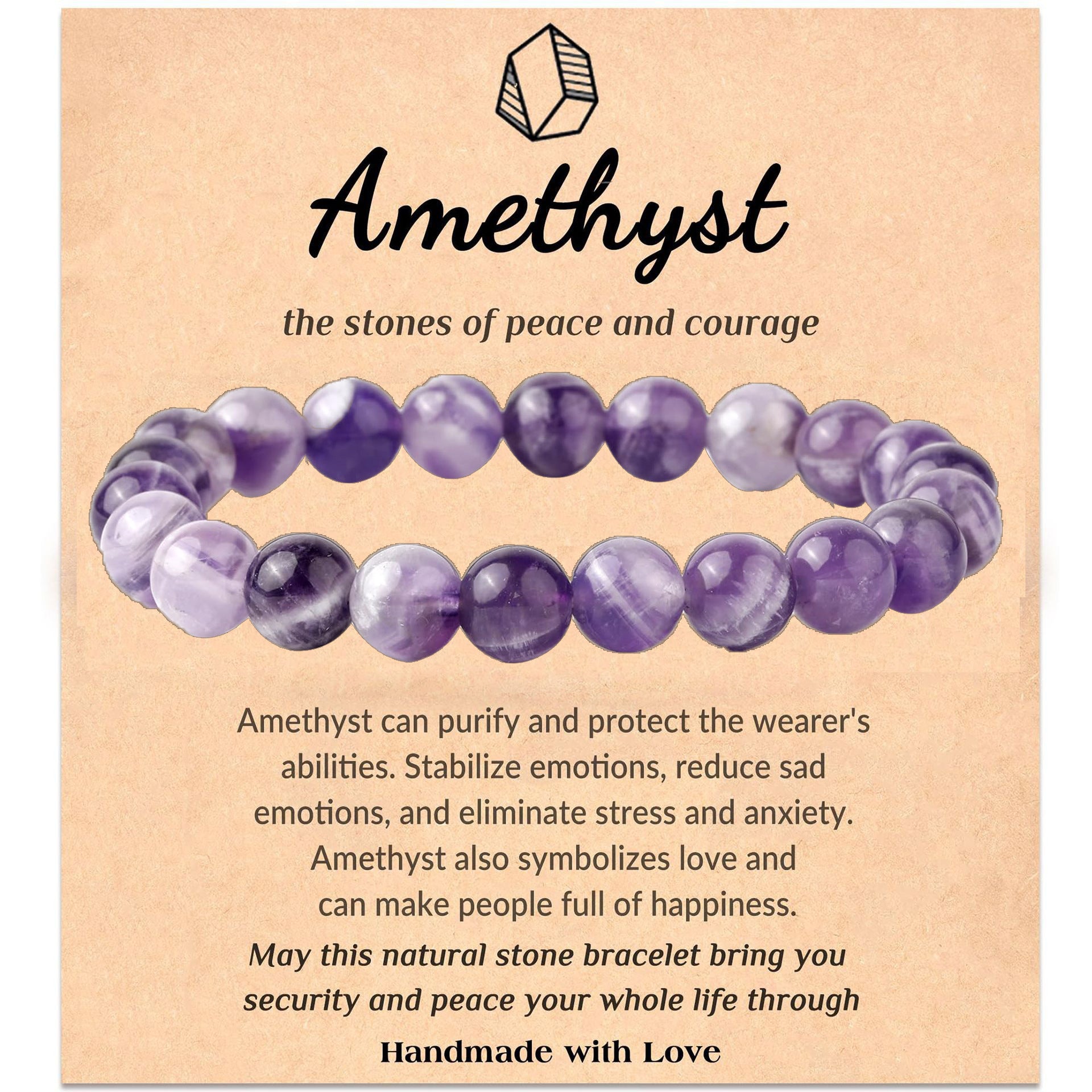 Wholesale Natural stone bracelet elastic rope beaded 8mm chalcedony agate hand-woven bracelet